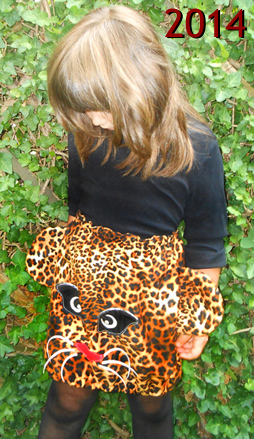 Dekliško krilce z motivom leoparda