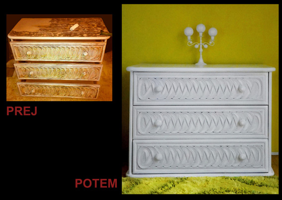 Lesen krožnik in različni gumbi postanejo atraktiven okvir za ogledalo.